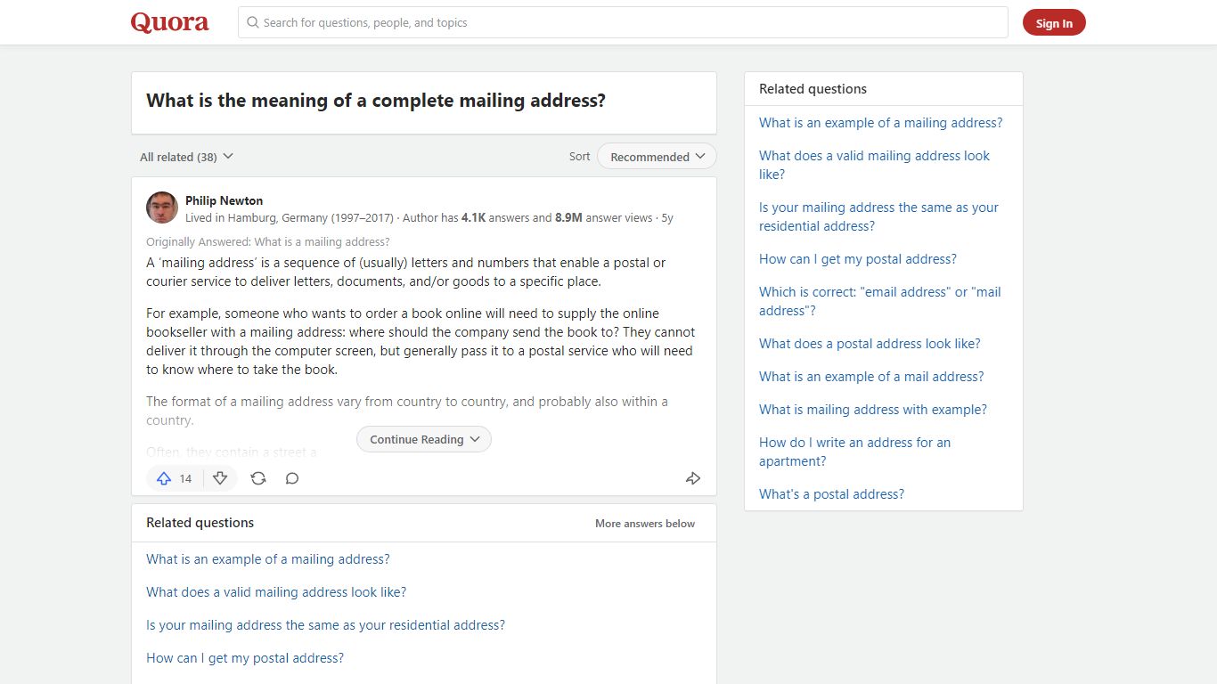What is the meaning of a complete mailing address? - Quora